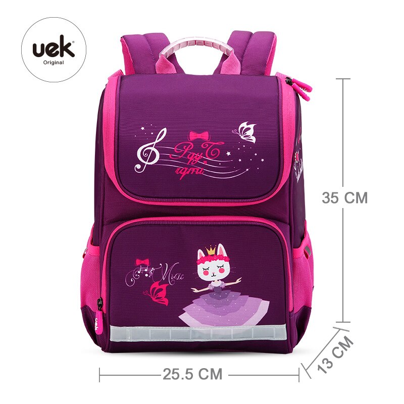 Uek Kid Primary Schoolbag Stationery Book Organizer Bag Backpack For School Girl Dinosaur Shoulders Toddler Boys Bookbag Student: Dance