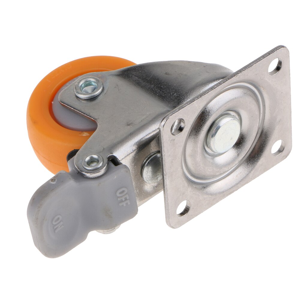 1.25 "Caster Räder Swivel W/Bremse Rollen Auf Polyurethan Räder