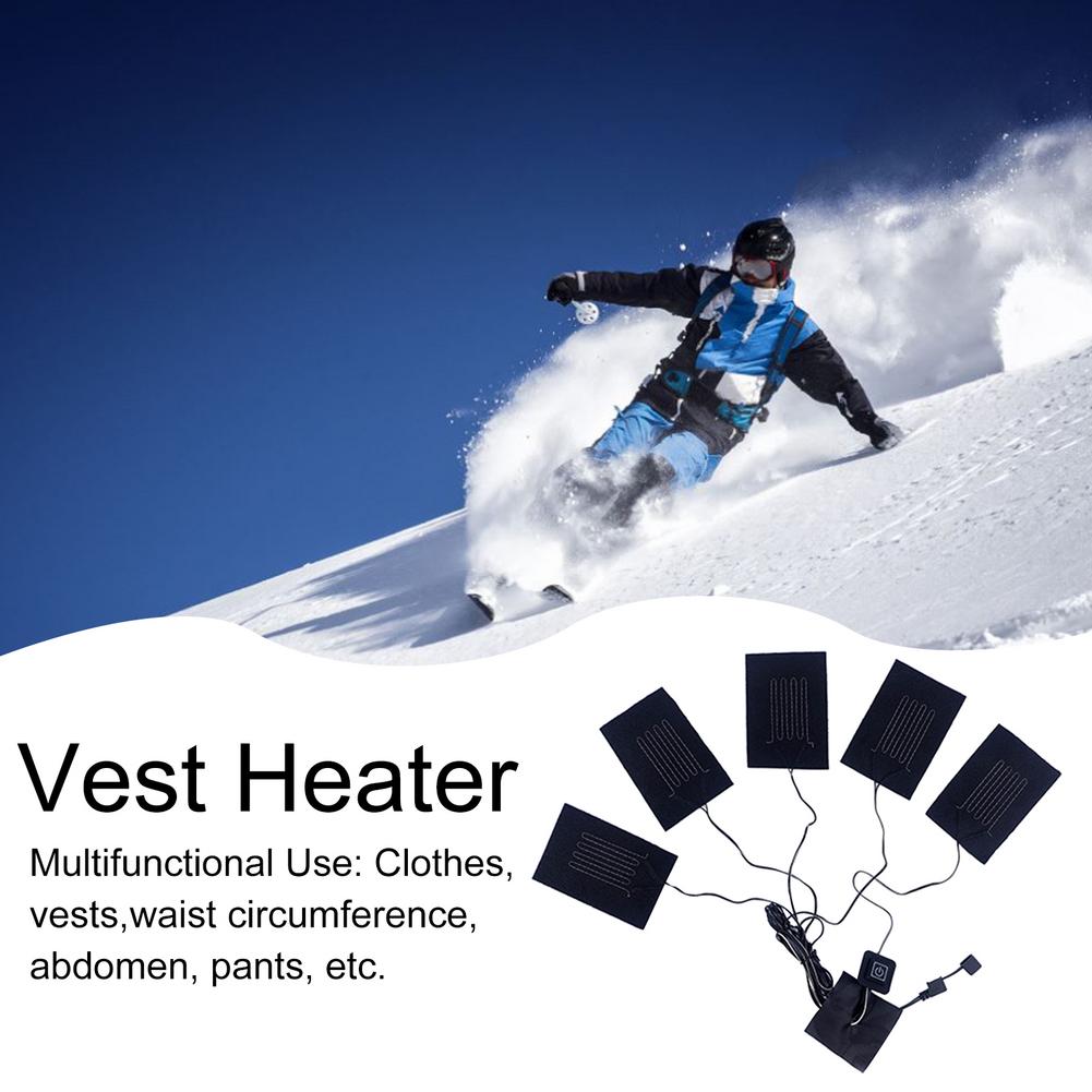 Usb Verwarming Pad Bluetooth Temperatuurregeling Fiber Heater Ondergoed Verwarming Isolatie Doek Winter Waterdichte Verwarmd Film