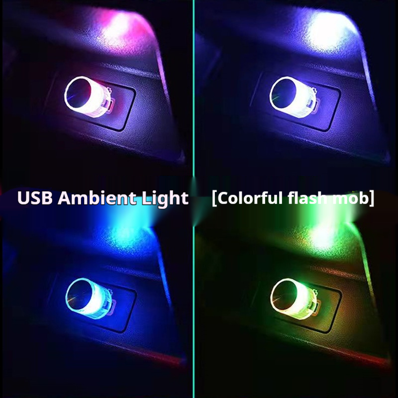 Auto-interieur Ambient Sfeerlicht LED-verlichting Auto Leeslamp Decoraties Decoratieve USB Plug en Play Sfeerlamp: Warm White