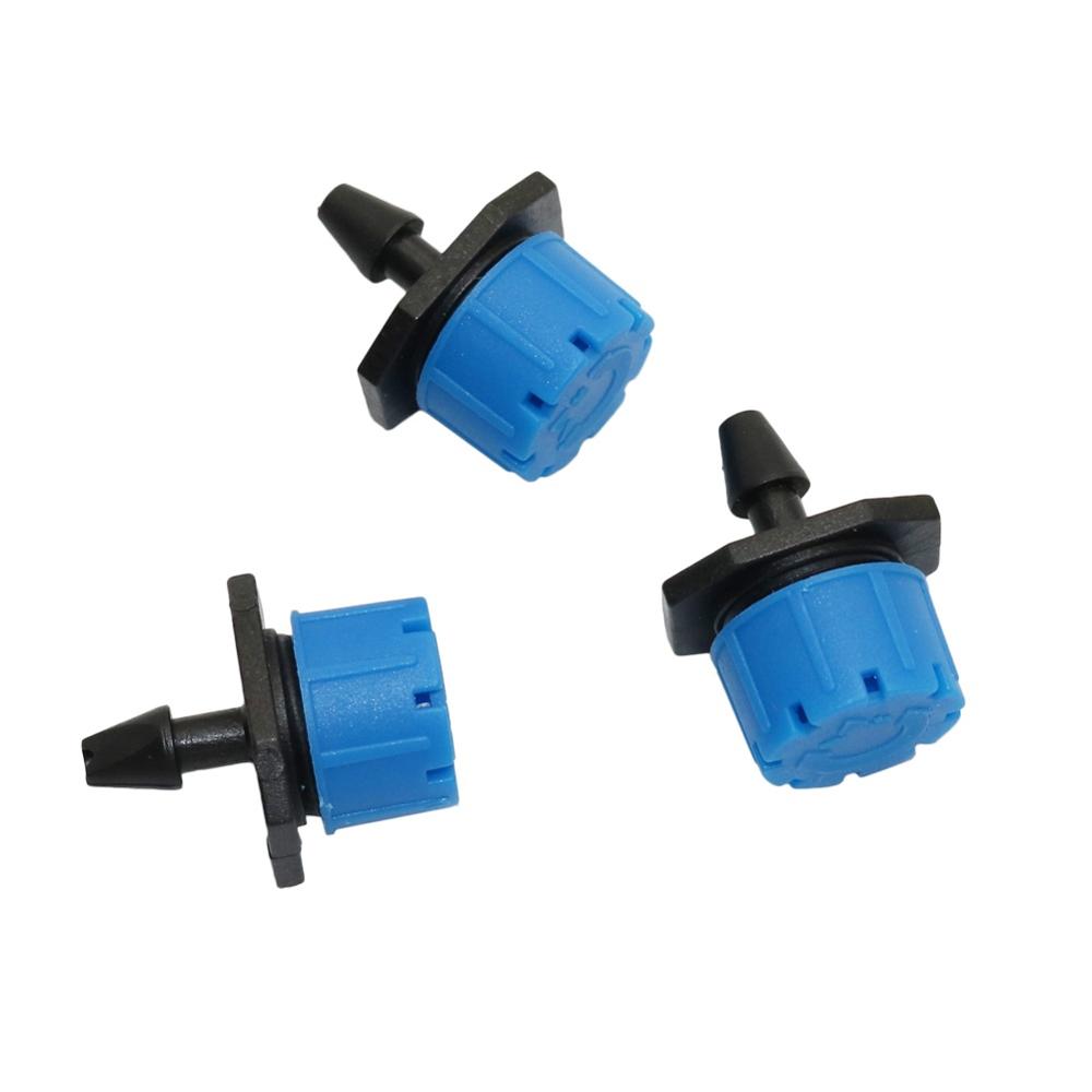 Agriculture Irrigation Dripper Adjustable water flow Garden water Agriculture tools Drippers for irrigation 100 Pcs: Blue