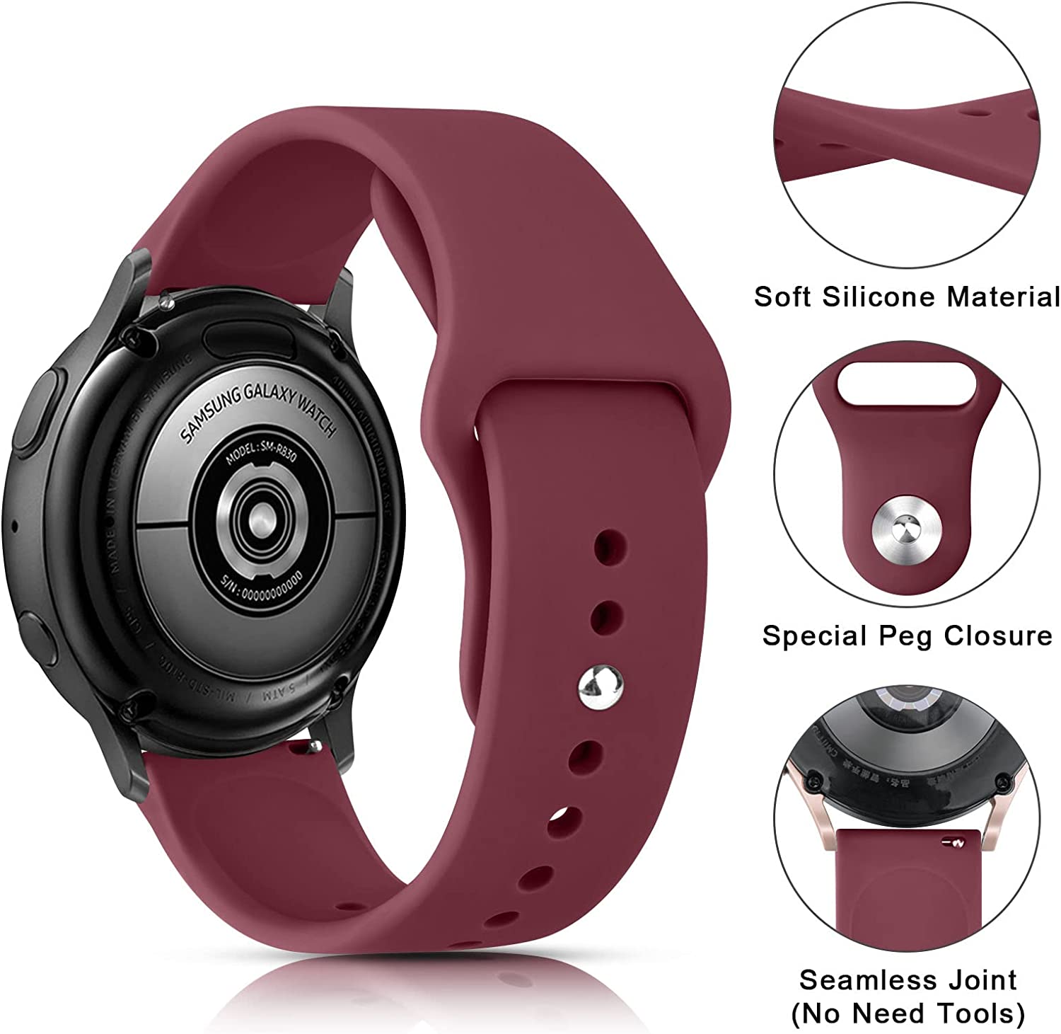 Correa de silicona para Garmin Venu 3 3s 2 Plus Vivoactive 5 3 4S reloj Forerunner 245 reloj inteligente pulsera