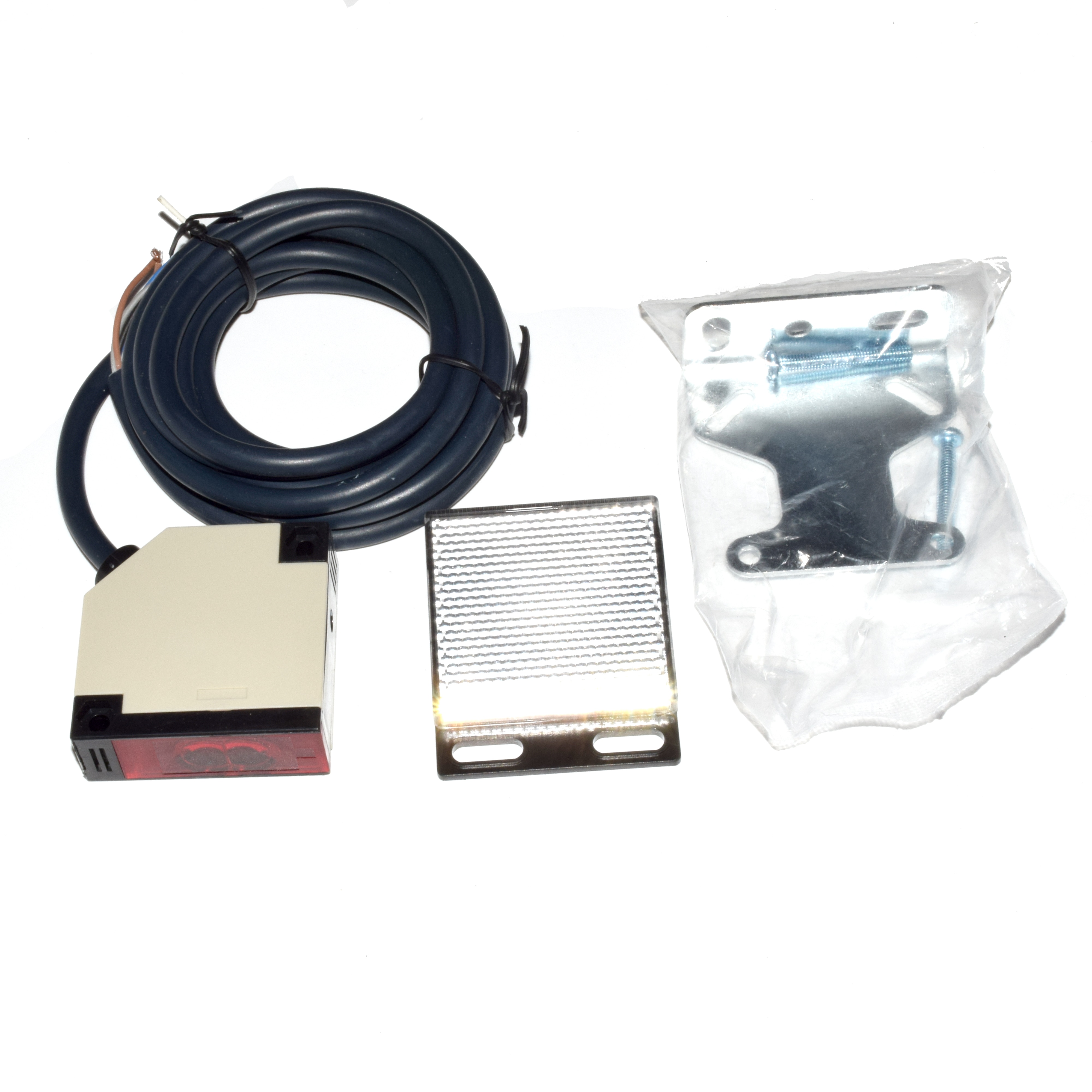 DC12-24V / AC90-240V Reflective photoelectric switch photocell E3JK-R4M1 infrared beam sensor Square Reflex Light Barrier Senso