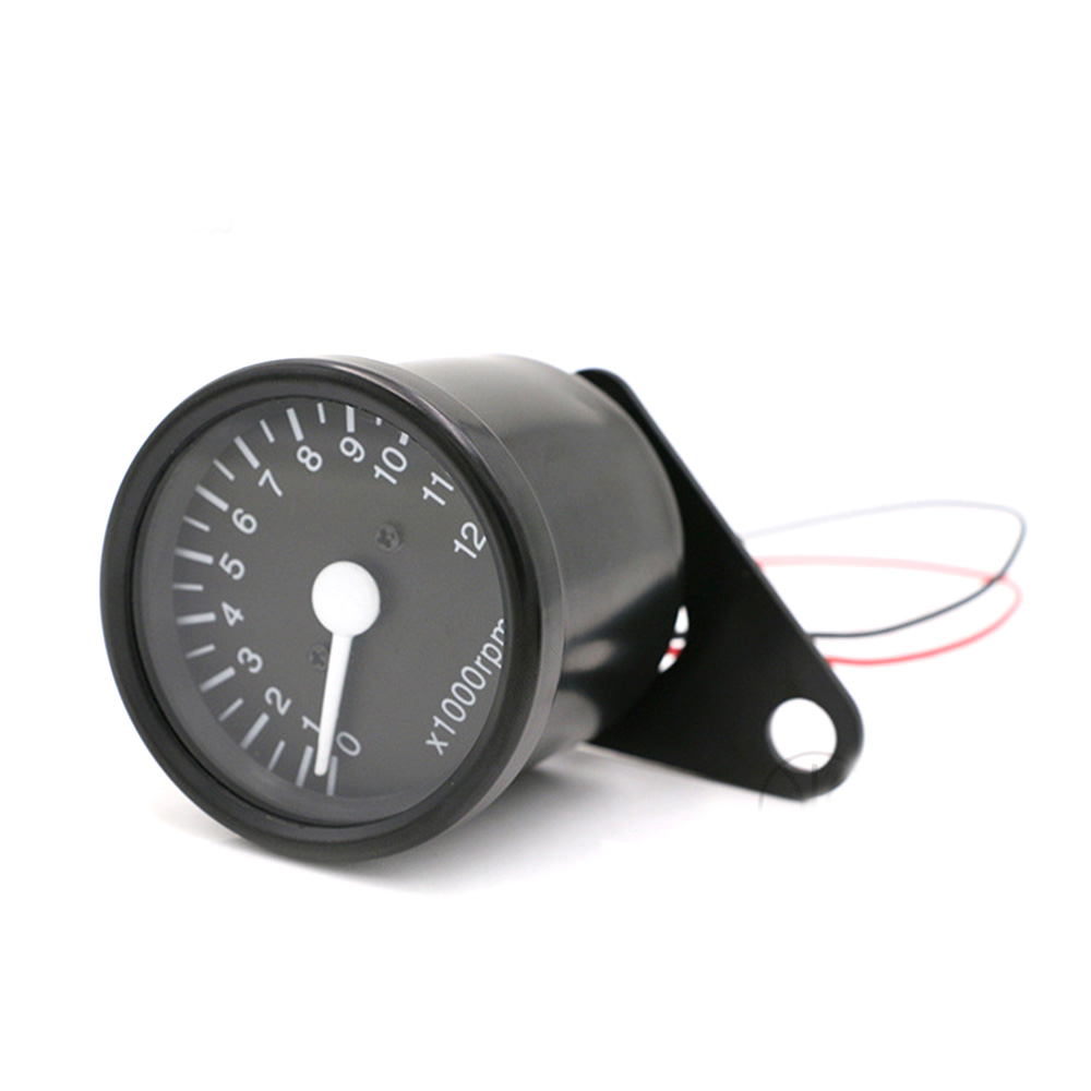 Motorcycle Odometer Speedometer Tachometer Gauge For Chopper Bobber Cafe Racer: Tachometer