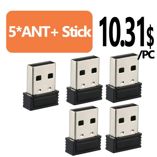 Adaptador de palo USB ANT +, Sensor transmisor para entrenamiento de bicicleta, para Garmin Zwift Wahoo Bkool TACX Onelap