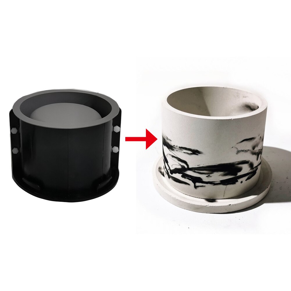 Large Round Concrete Making DIY Flowerpot Mold Multifunctional Home Double Layer Gardening Concrete Pot Mold Decoration
