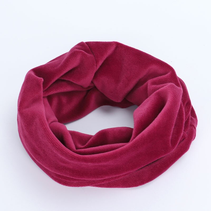Foulard Snood tricoté pour femme, écharpe d'infinité, et doux, pour cou et câble circulaire, hiver,: Wine