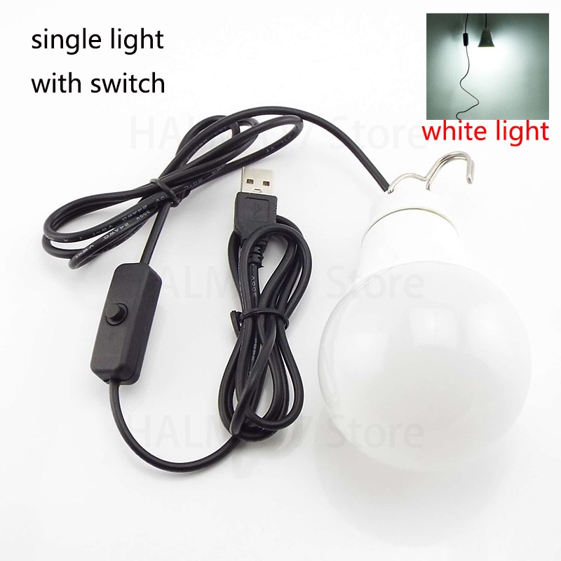 5V 3W 10W USB LED Lampe Lichter Lesen Nacht Lampen wand hängen Dimmen einstellbar für Camping hause Glühbirnen licht Ball J17: green