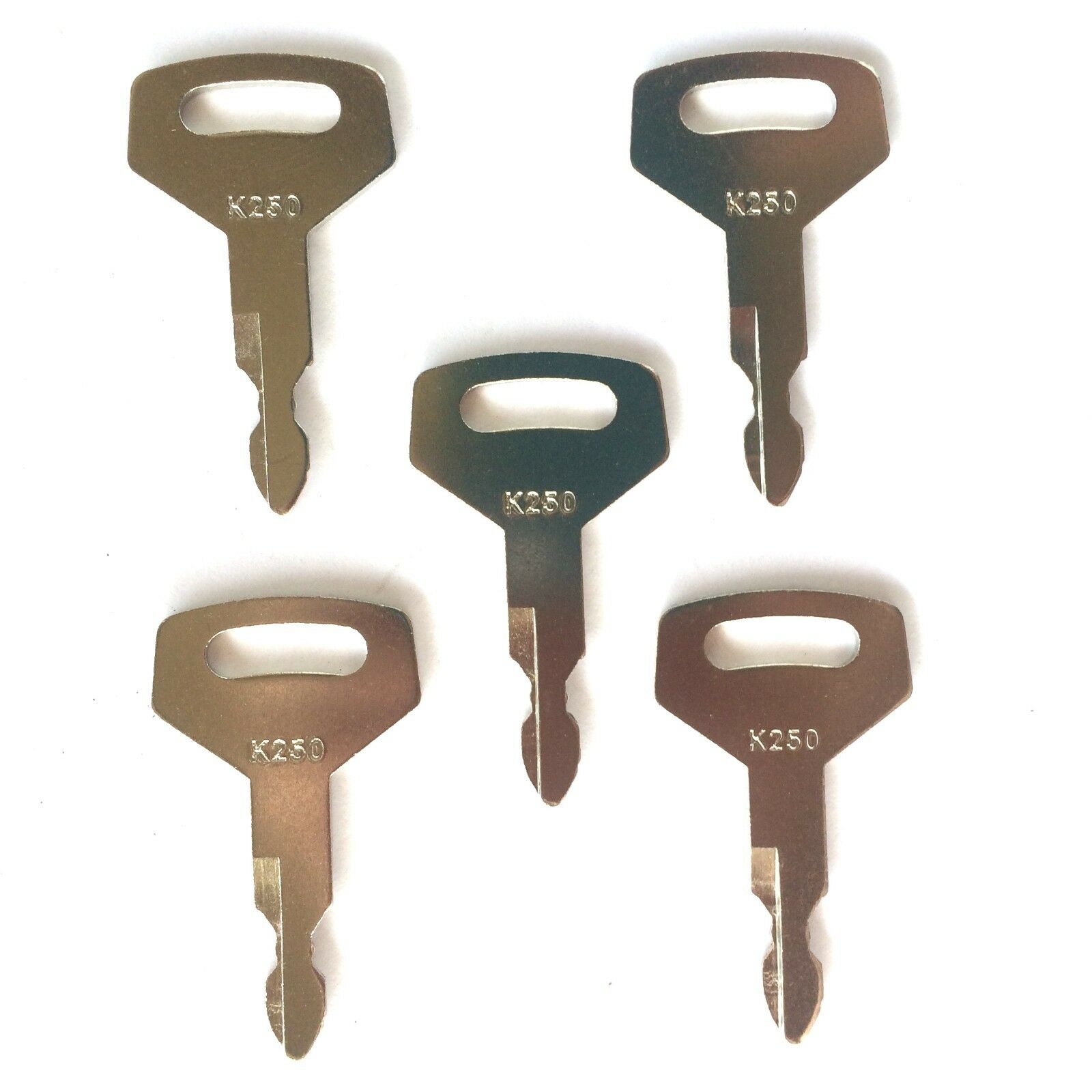 5pc keys K250 2420WL2420 fits Kobelco Kawasaki Case Excavator Wheel Loaders