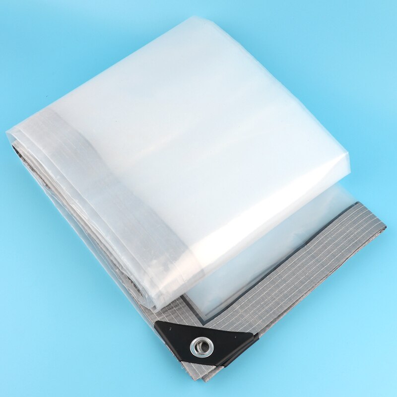 0.2Mm Pe Wit Transparant Regendicht Doek Tuin Planten Cover Schuur Venster Waterdicht Zeildoek Balkon Luifel Camping: 3x3m