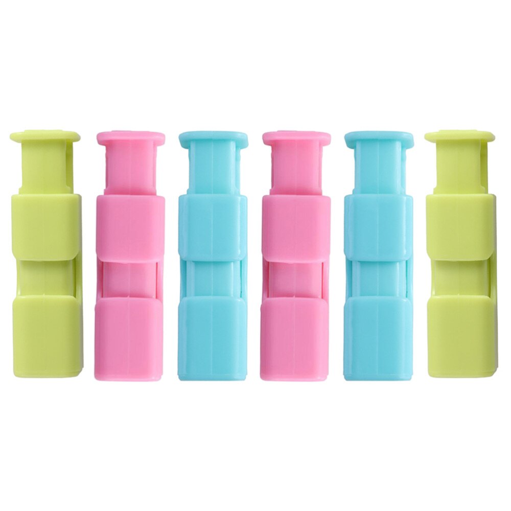 6 stuks voedselsluitklemmen voor vershoudklemmen (willekeurige kleur)