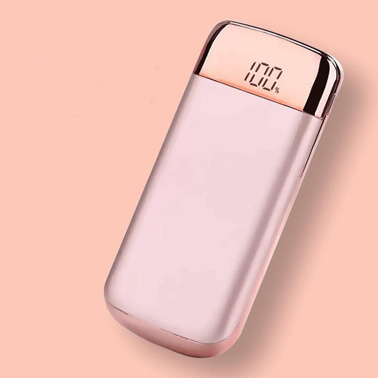 Power Bank20000mAh Ultra-Thin Portable Mobile Phone Battery External Power Charger Foriphone Xiaomi Mi Huawei Mobile Power Bank: Pink / 20000mAh