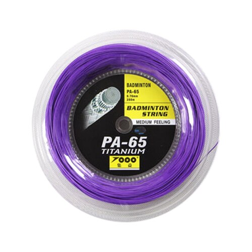 Top PA65 TIT reel 200m badminton String: purple