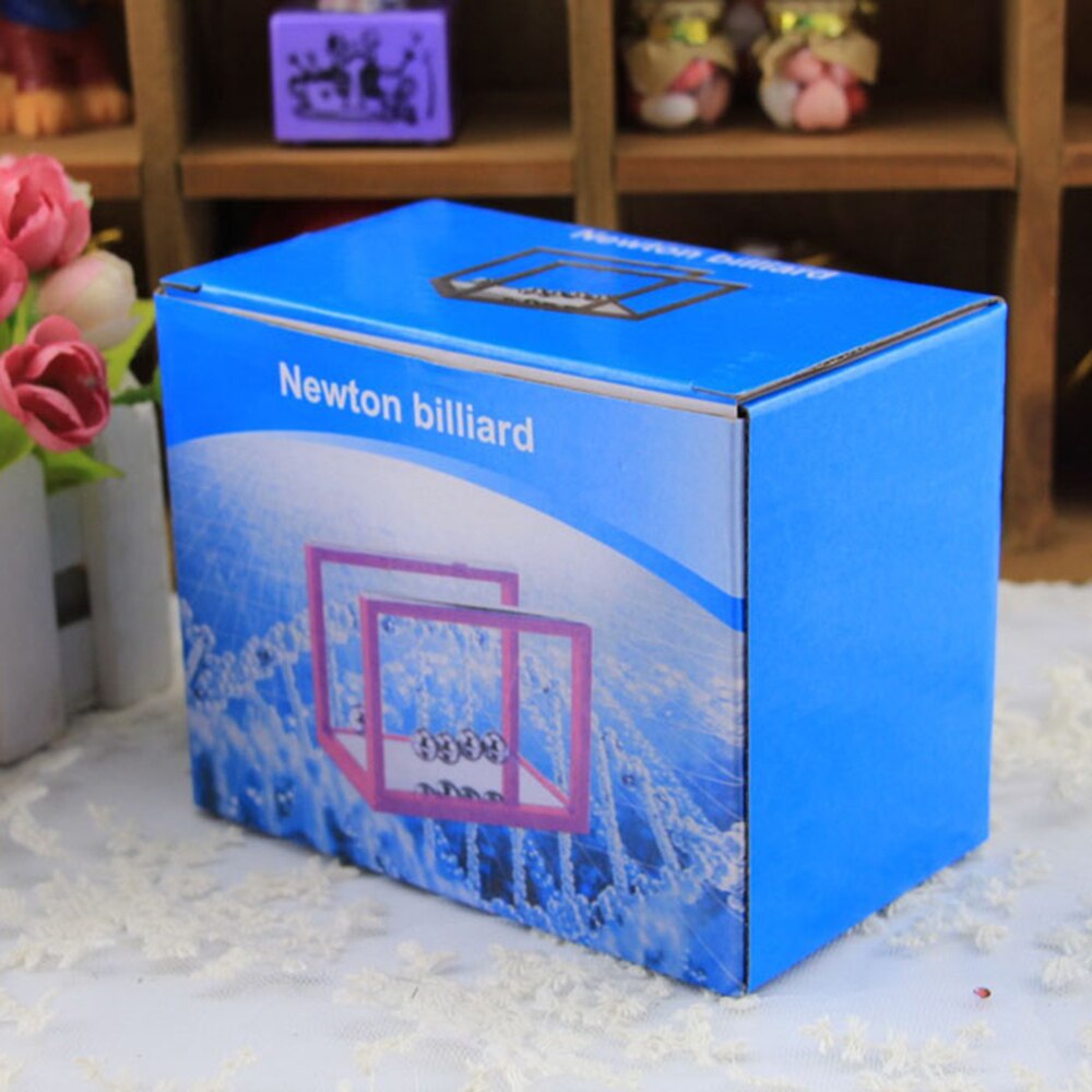 Newtons Cradle Steel Balance Ball Fun Decoration Physics Science Toy