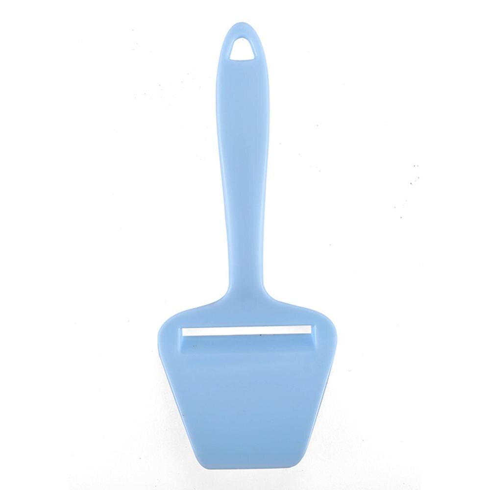 Cortador de jamón de queso, cortadora de plástico para cocina, pastel para hornear, herramienta para rebanar patatas, útil para la cocina del hogar: Azul