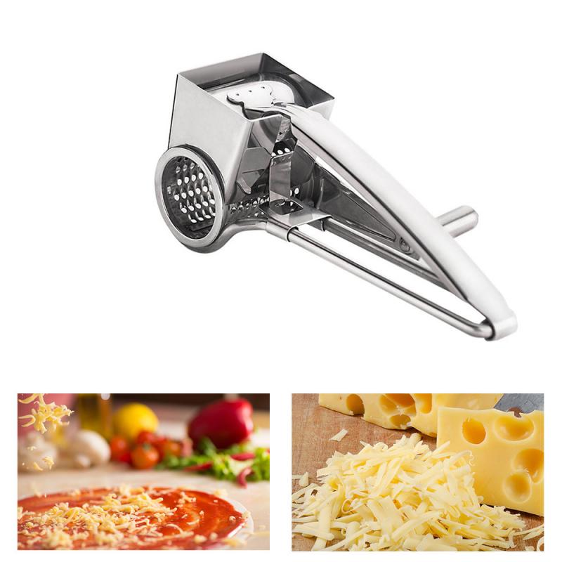 Keuken Accessoires Roestvrij Staal Roterende Kaasrasp Food Grade Kaas Shredder Kaasschaven Knoflook Grinder