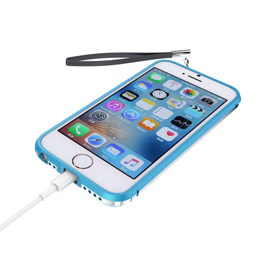 Étui de luxe pour iPhone 5s 5 aluminium pare-chocs antichoc armure housse pour iPhone SE