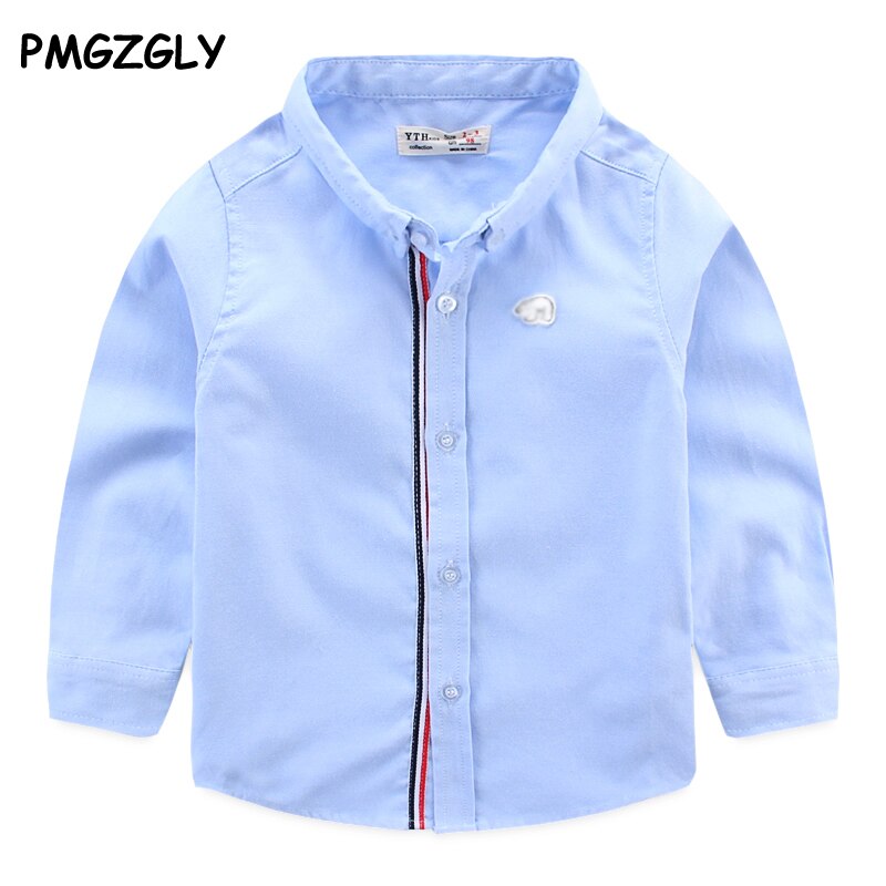 Chemise en coton à manches longues pour bébé garçon, vêtement d'extérieur décontracté, à la , de fête, printemps automne