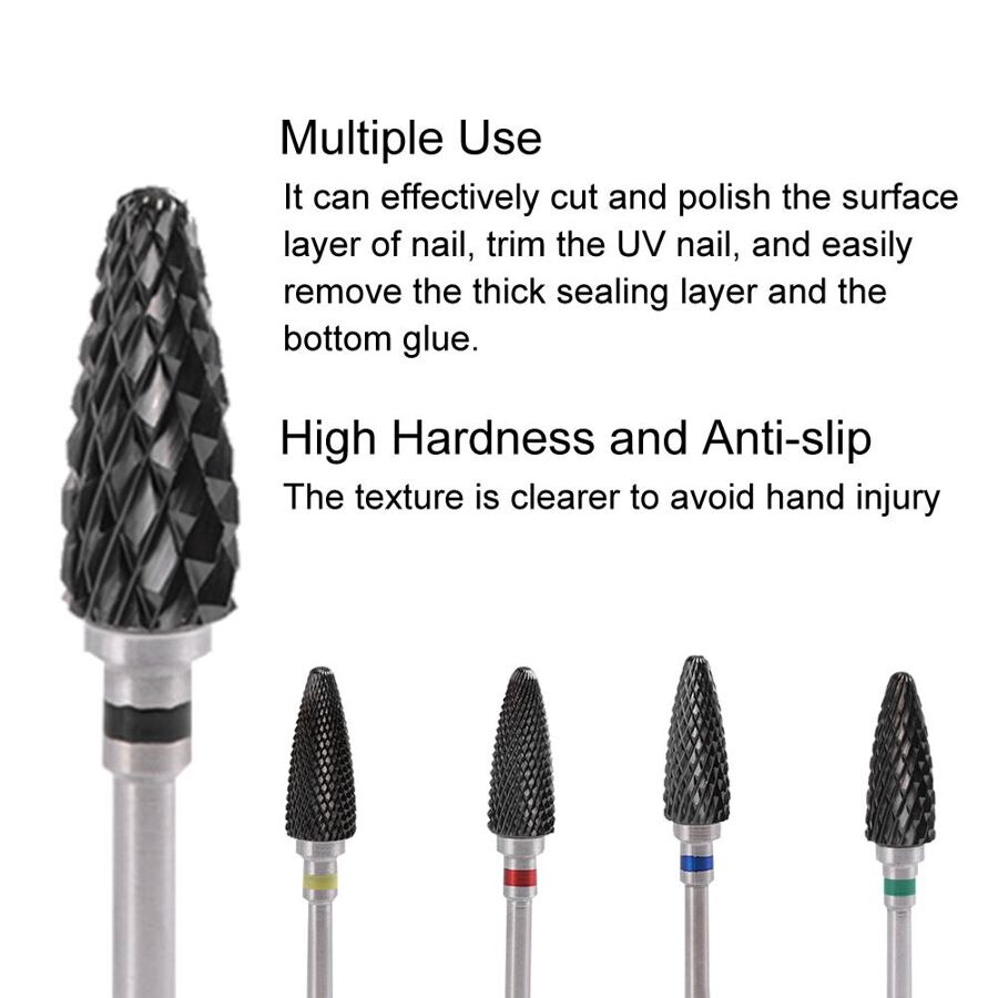 Fresadora para máquina de manicura, juego de brocas de uñas, cortadores de molino de cerámica, accesorios de uñas pedicura, herramientas para manicura, boquillas