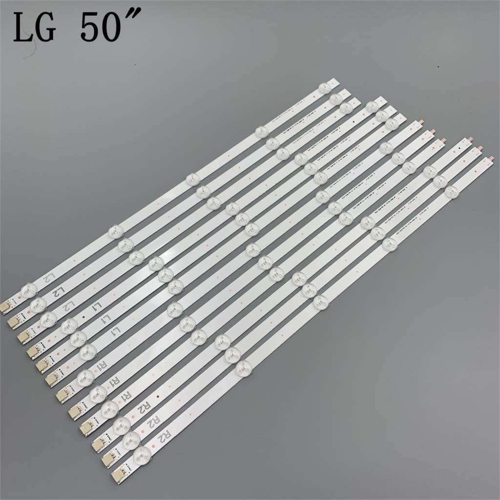 Hd -lampa led -bakgrundsbelysningslist för  lg 50 la 6200 50 la 6205 50 la 6208 50 ln 5100 50 ln 5130 50 ln 5200 - ua -ubbar kit tv -ledband