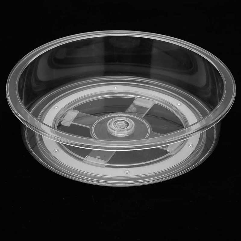 Rotating Cabinet Organizer 360° Rotating Storage Tray Shatter Resistant Large Space for Cosmetics for Condiments
