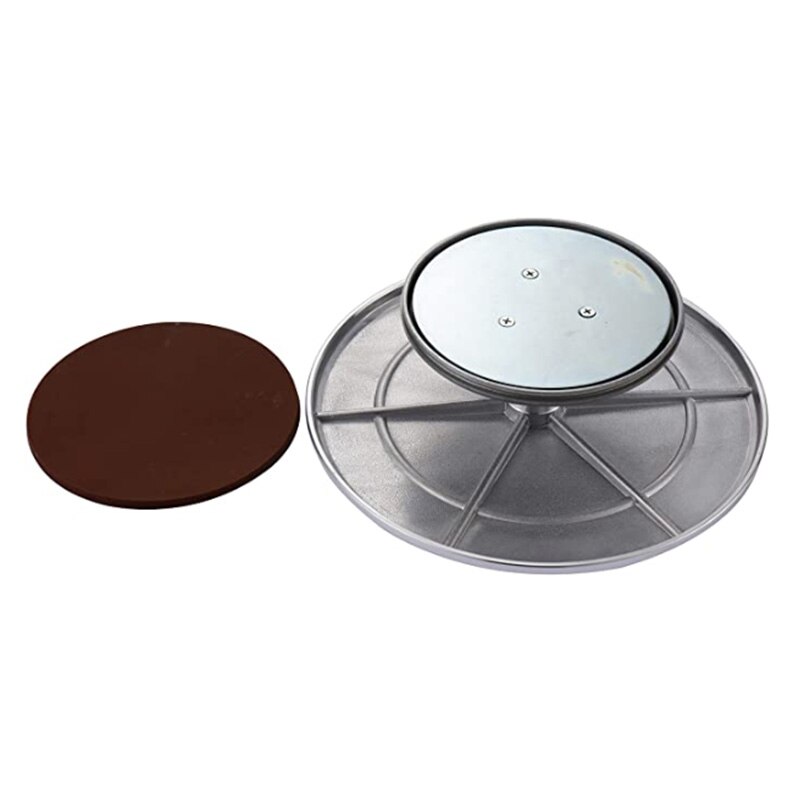 Roterende kage pladespiller 9- tommer aluminium dekoration ophold panifikation wienerbrød dekoration værktøj