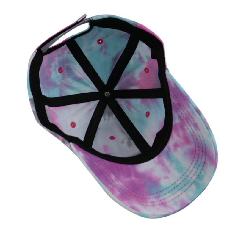 Unisex Regenbogen Tie-Dye Baseball Kappe Sommer Sonnencreme Hip Hop Sport Snapback Hut