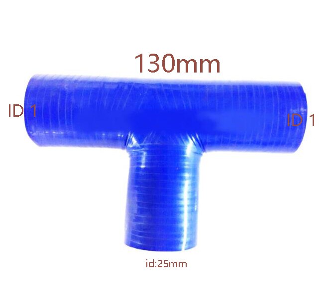T Piece Silicone/Silicon Hose - Rubber/Coolant/Radiator/Pipe