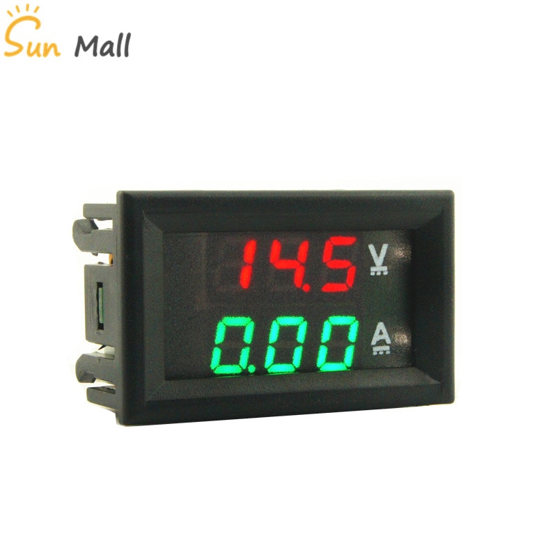 0.28 tommer led digitalt voltmeter amperemeter  dc 100v 10a volt ampere meter amperemeter spændingsindikator