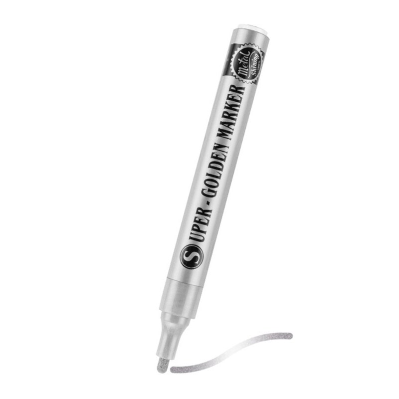 Multifunctionele Verf Marker Pen Acryl Verf Pen Voor Rock Schilderen Diy Art Craft: Galaxy Silver