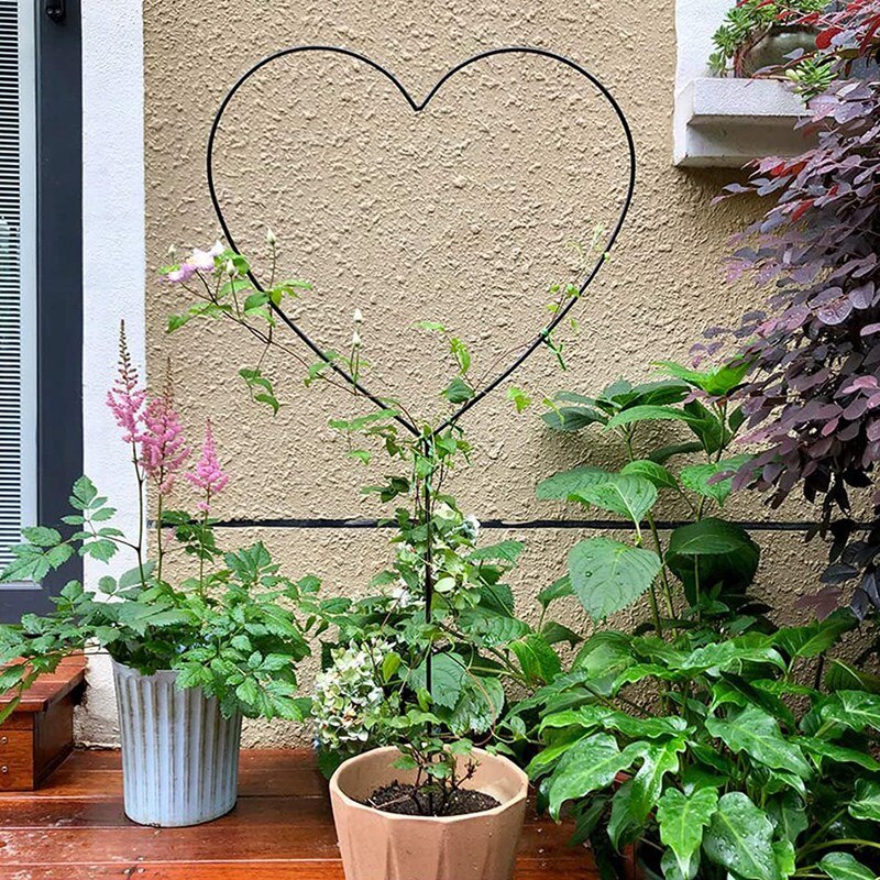 Heart Shaped Flower Stand, Climbing Frame, Suitable for Clematis, Roses and Other Climbing Plants