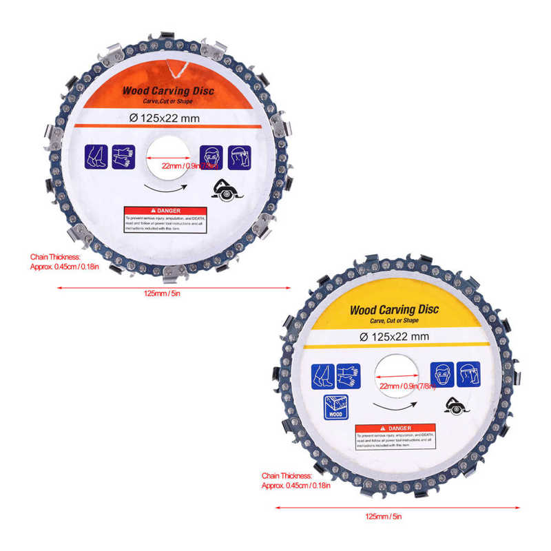 Circular Chainsaw Blade Fine Cutting Wood Carving Chain Disc for Shaping for Engraving Circular Chain Saw Blade