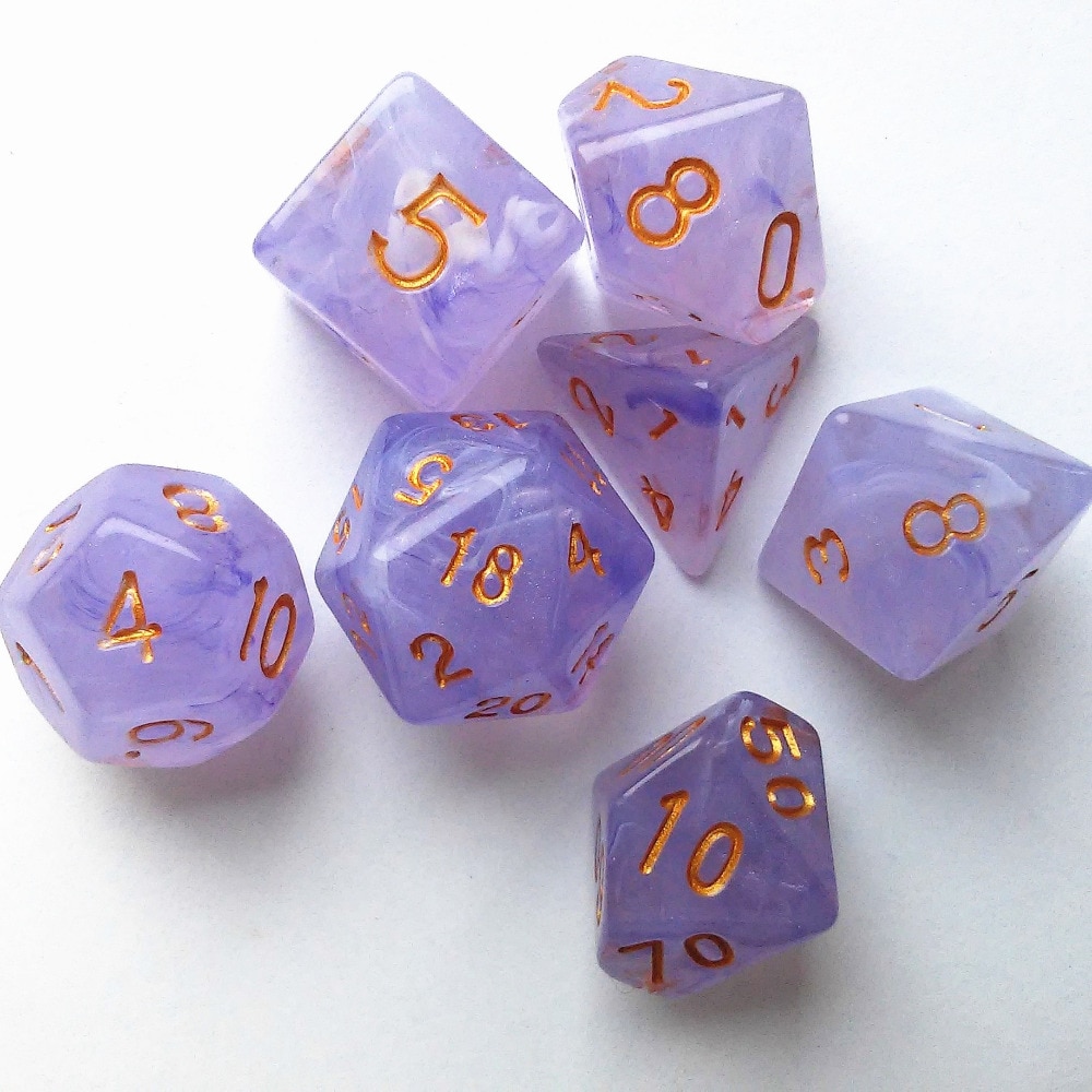 7 pz/lotto 8 Colori Sfaccettato Dadi d & d d4 d6 d8 d10 d % d12 d20 Poliedrici TRPG Giochi dadi impostato