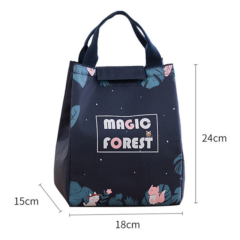 Draagbare Lunch Bag Lunchbox Geïsoleerde Canvas Picknick Voedsel Opbergzakken Lunchbox Tote Reizen Picknick Handtas Reizen Lunchbox