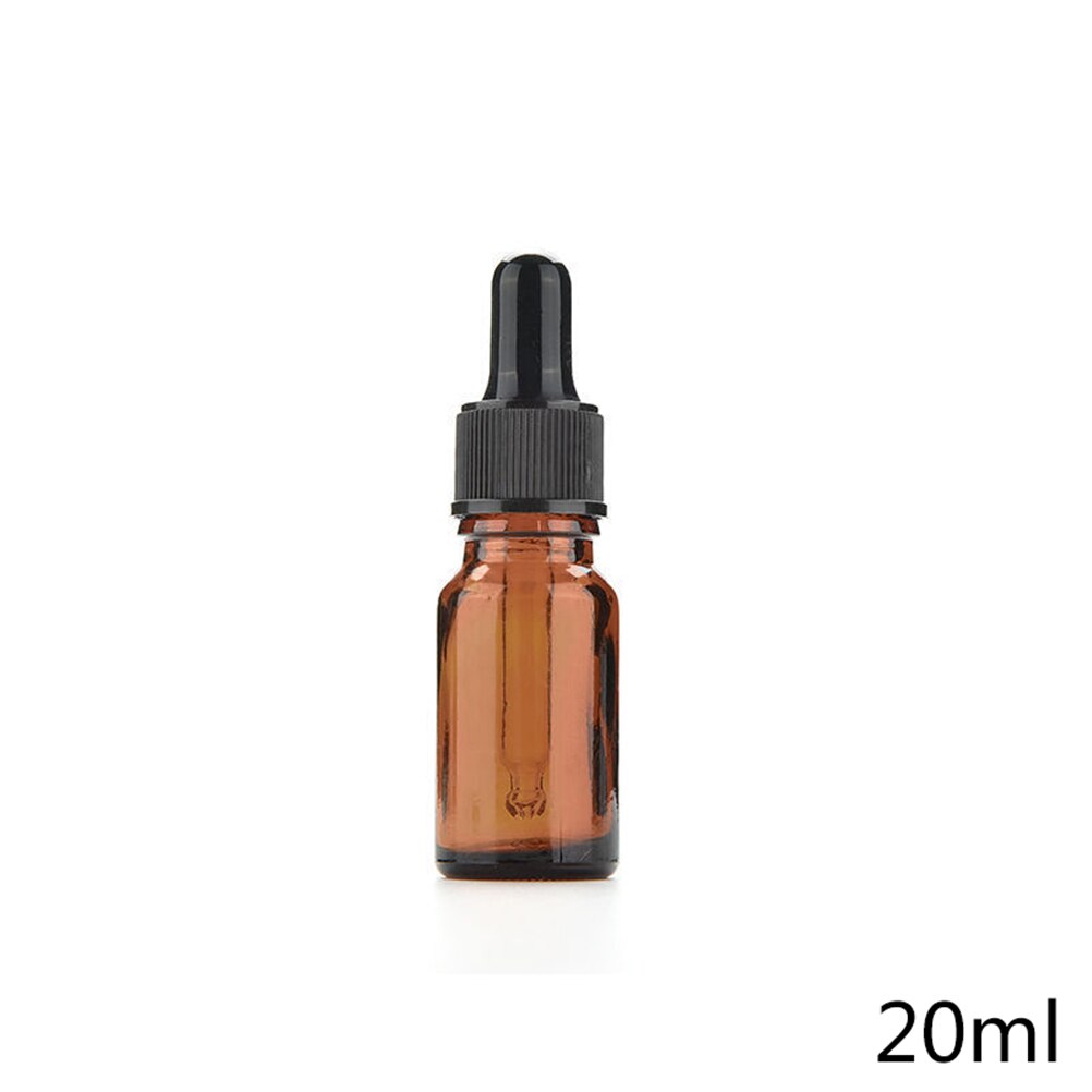 20ml amberkleurige glazen pipetflesjes voor vloeibare reagentia voor het bewaren van chemische laboratoriumchemicaliën, parfums en colognes, accessoires 1pc