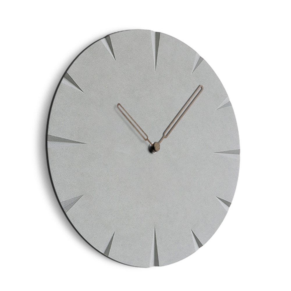 Large Wooden Wall Clock Simple Modern Nordic Silent Clocks Square MDF Wood Hanging Wall Watch Home Wall Decor 12 Inch
