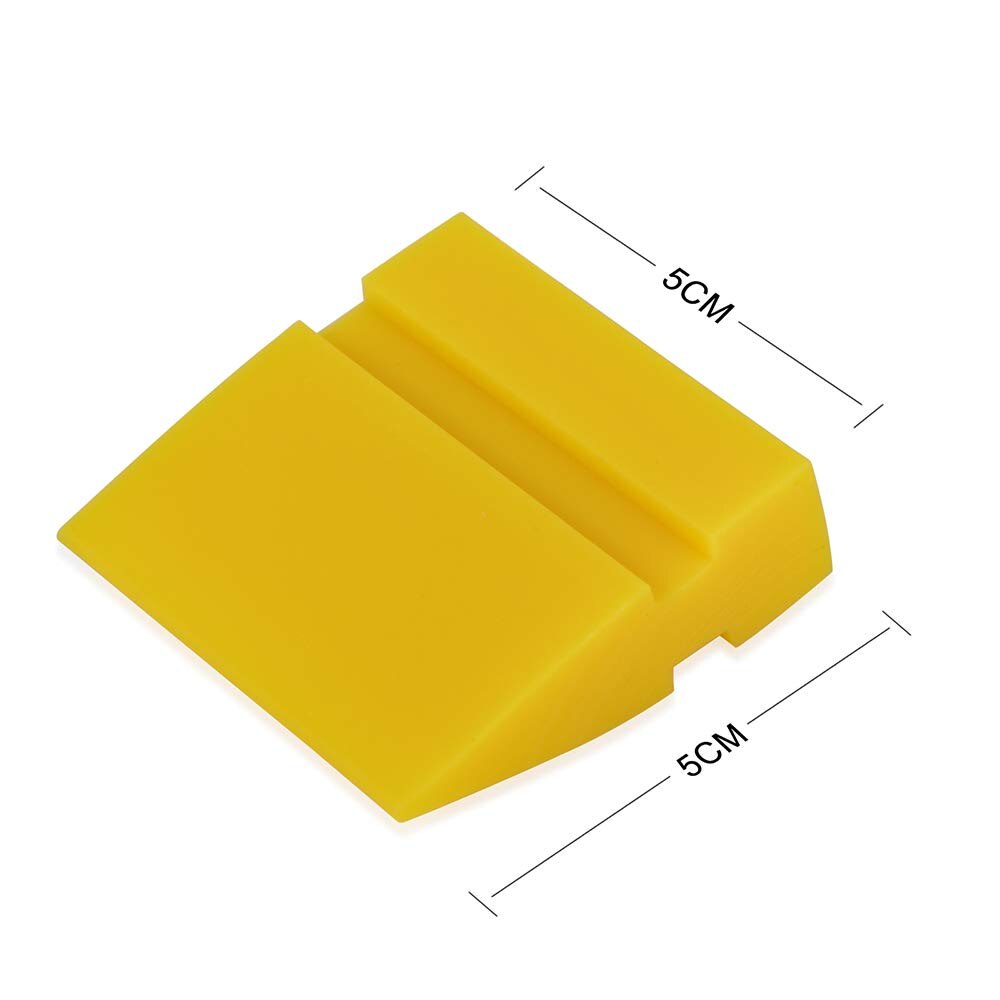 FOSHIO 4PCS 5cm Silicone Squeegee Vinyl Car Wrap Rubber Blade Window Tint Cleaning Tool Water Snow Ice Scraper Sticker Remover