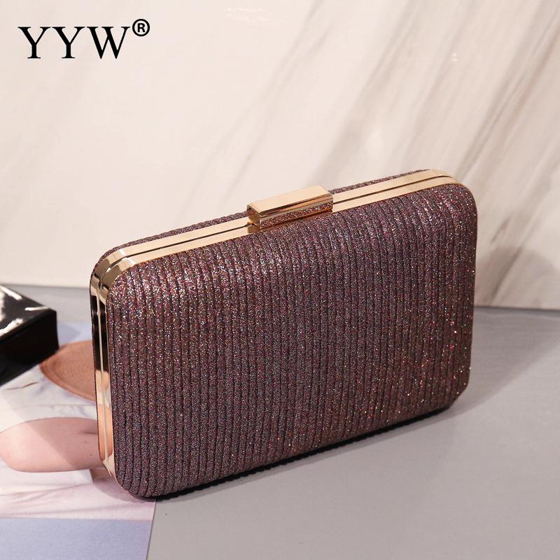 Evening Bags Purse Wedding Clutch Chain Shoulder Womens Mini Handbag Pouch Pochette Femme Detachable Chain For Wedding Cocktail: purplish red