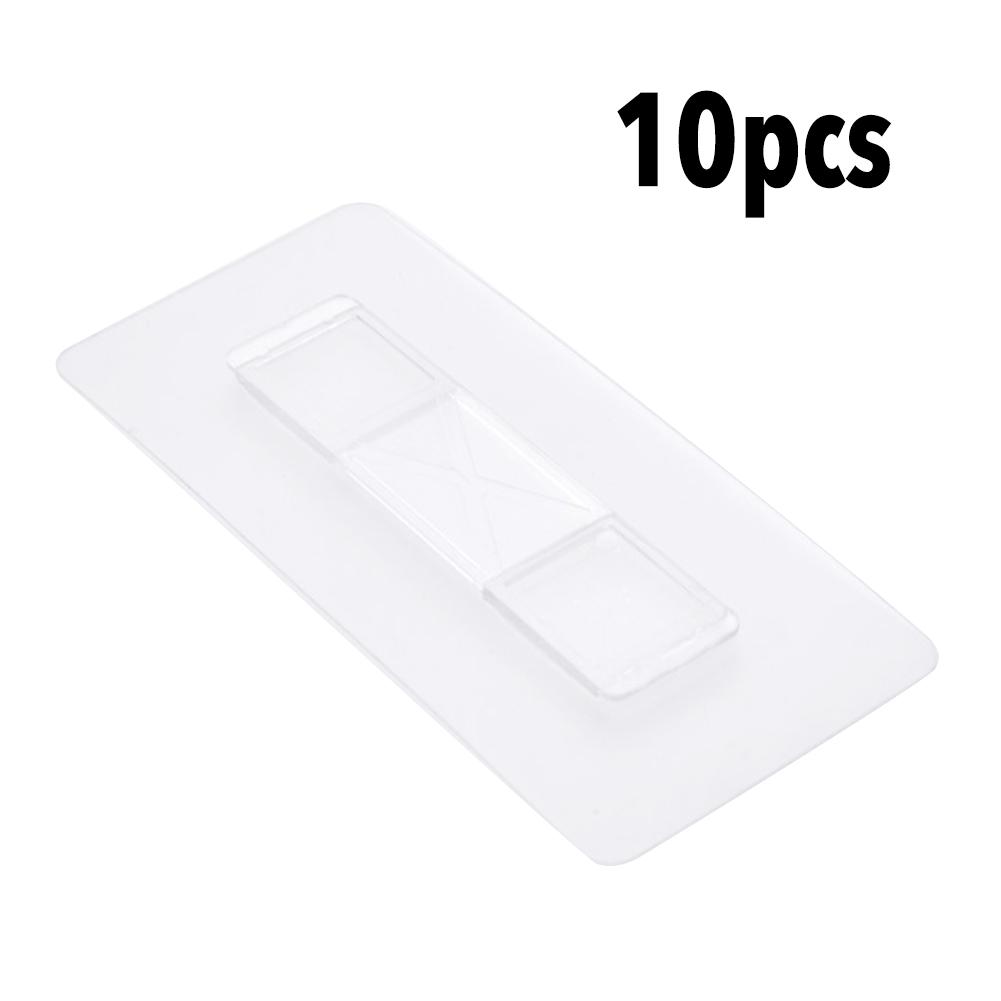 10 Uds sin hoja adhesiva hebilla pasta de golpe libre sin parche hebilla Rack lavable de cinta para uso en el hogar