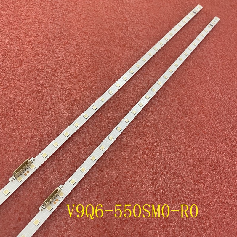 2pcs/set LED Strip For Samsung UN55RU8000 UN55RU8000F UN55RU800DF QN55Q60RAG QN55Q60 BN61-16156A V9Q6-550SM0-R0 BN96-48109A