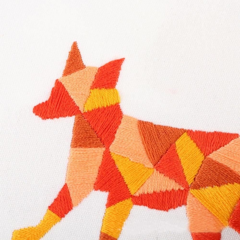 Embroidery Cross Stitch For Beginners-Handmade Full Range of Embroidery Cross Stitch Stamped Embroidery Cloth with Kit DIY Q4