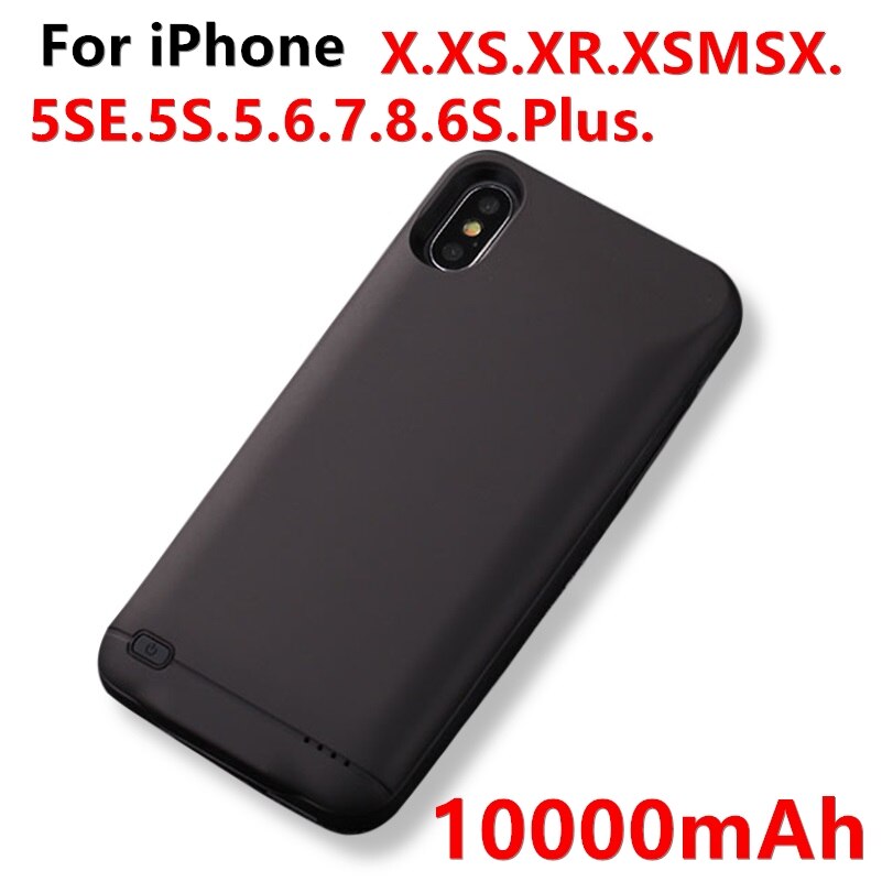Hot 10000mAh ładowarka Case dla iphone 6 6s 7 8 Plus Power Bank etui do ładowania dla iphone 11 Pro XS Max 6s power bank Case