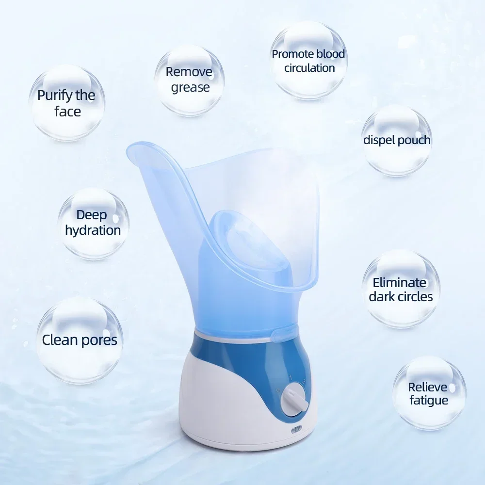 Facial Steamer Neus Steamer Spuit 50ML Gezicht Luchtbevochtiger Huid Hydraterende Poriën Cleaner SPA Huid Diepe Hydratatie Controle Olie