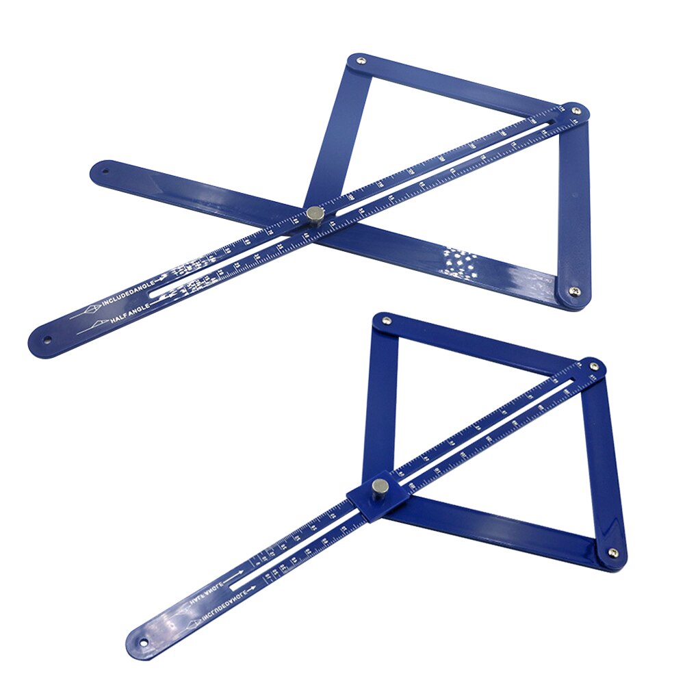 Multi-angle Diagonal Square Ruler Woodworking Model Tile Wood Ruler For Woodworking Gadget Depth Angle Protractor Measur Tool