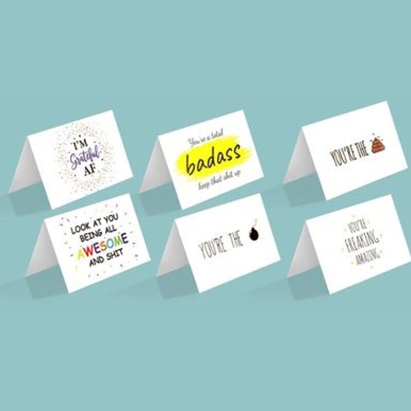 50pcs Thank You Cards You are Freaking Amazing Greeting Card Women Inspirational Notecards Encouragement Cards