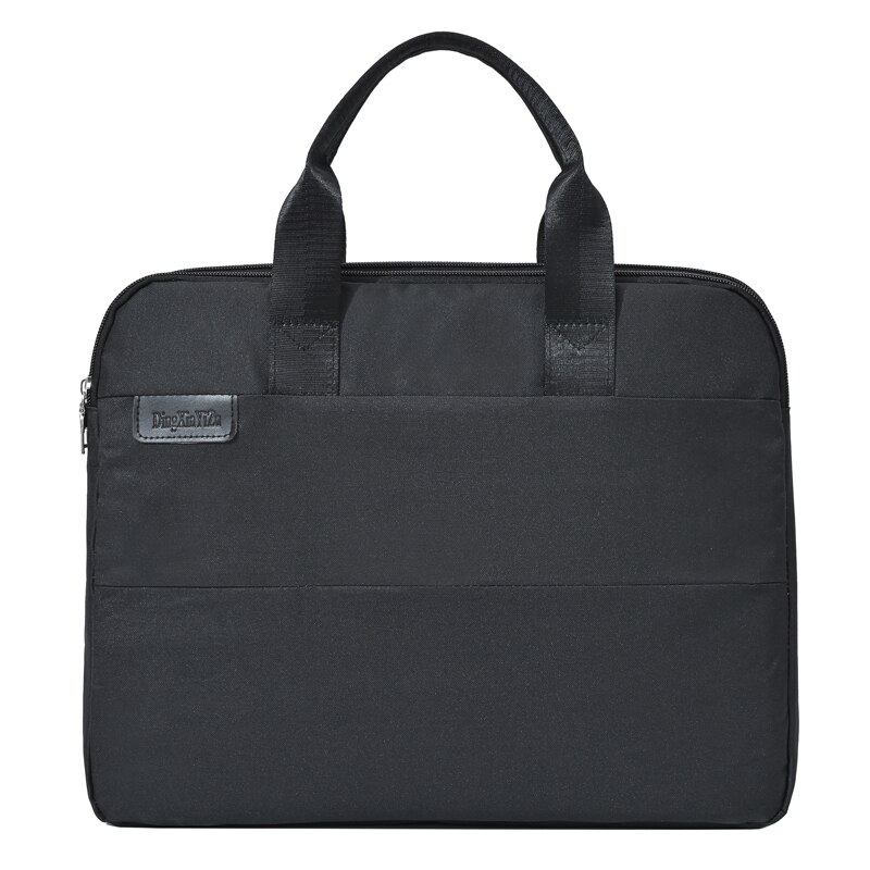 Cartella da uomo AOTTLA cartella da uomo in Nylon di grande capacità borsa da uomo tinta unita borsa di buona qualità per documenti adolescente nuova borsa Casual: Black