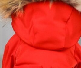 Dog Fur Jacket Warm for Winter B927: Red / L