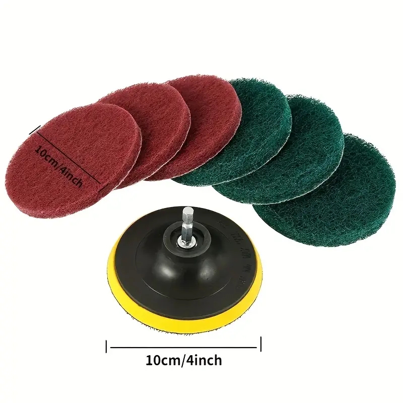 kit di spazzole per trapano elettrico strumento per spazzole per la pulizia elettrica per piastrelle per auto spazzola per bagno spazzole per lavasciuga in plastica per cucina da bagno