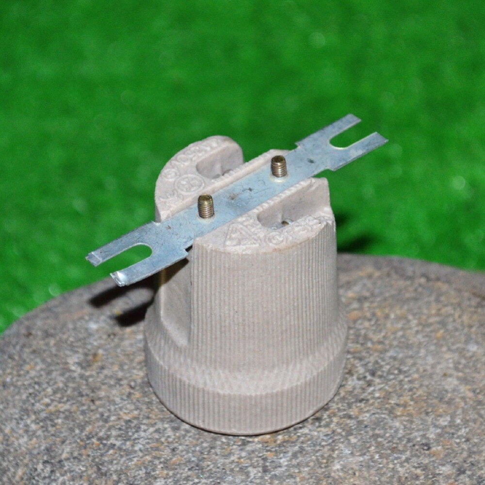 Screw E27 Ceramic Porcelain Socket Light Bulb Holder for E27 Heat Lamps Reptile Pet