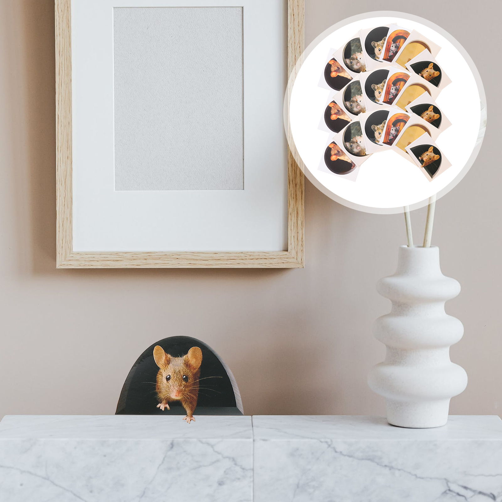 30Pcs 3D Animal Cave Wall Decals Removable Wall Stickers Room Decor